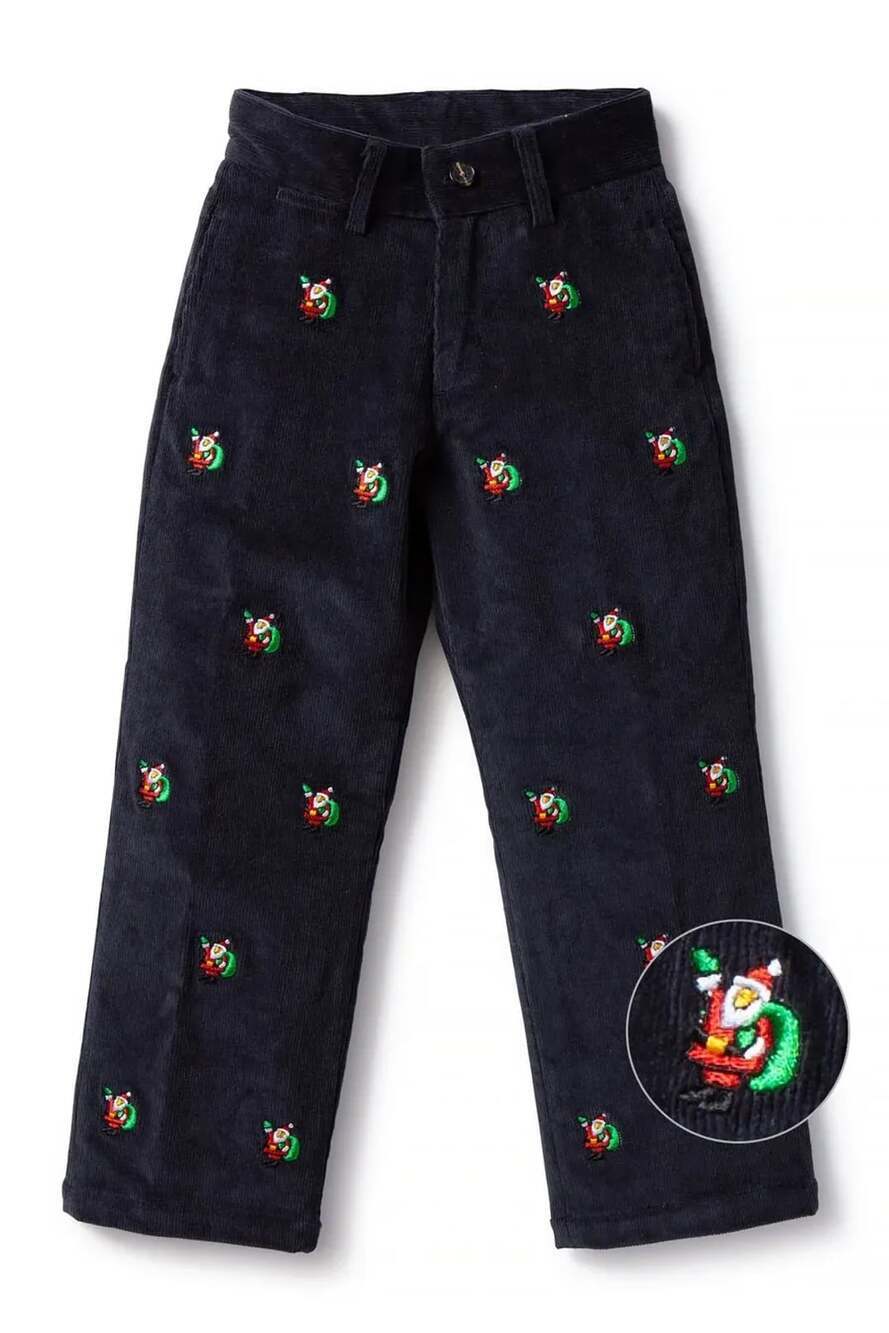 Castaway Beachcomber Corduroy Santa Pants Size 14 Navy Christmas
